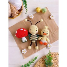 3'lü Amigurumi Oyun Arkadaşları (Mantar, Ördek, Arı)