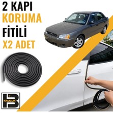 B&M Kauçuk Hyundai Accent Admire (2000-2003) Kapı Koruma Fitili-Iki KAPI-SIYAH-BM0960