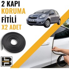 B&M Kauçuk Toyota Yaris (2005-2010) Kapı Koruma Fitili-Iki KAPI-SIYAH-BM1004