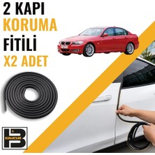 B&M Kauçuk Bmw 3 Serisi E90 (2006-2013) Kapı Koruma Fitili-Iki KAPI-SIYAH-BM1064