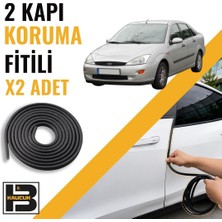 B&M Kauçuk Ford Focus Sedan (1.nesil) Kapı Koruma Fitili-Iki KAPI-SIYAH-BM0943
