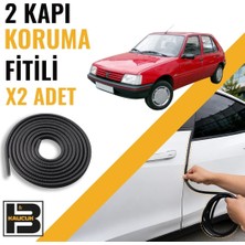 B&M Kauçuk Peugeot 205 Kapı Koruma Fitili-Iki KAPI-SIYAH-BM1223