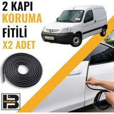B&M Kauçuk Peugeot Partner Panelvan (1996-2008) Kapı Koruma Fitili-Iki KAPI-SIYAH-BM1142
