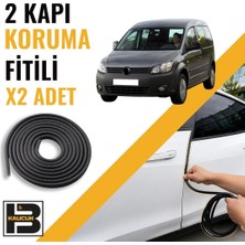 B&M Kauçuk Volkwagen Caddy (2003-2015) Kapı Koruma Fitili-Iki KAPI-SIYAH-BM1119