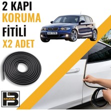 B&M Kauçuk Bmw 1 Serisi E81 (2007-2012) Kapı Koruma Fitili-Iki KAPI-SIYAH-BM1062
