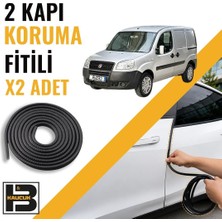 B&M Kauçuk Fiat Doblo Panelvan (2005-2010) Kapı Koruma Fitili-Iki KAPI-SIYAH-BM1172