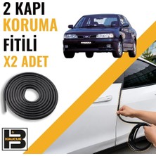 B&M Kauçuk Nissan Primera (1990-1995) Kapı Koruma Fitili-Iki KAPI-SIYAH-BM1039