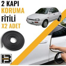 B&M Kauçuk Mazda 121 (1991-1998) Kapı Koruma Fitili-Iki KAPI-SIYAH-BM1186
