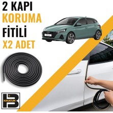 B&M Kauçuk Hyundai I20 (2021-2025) Kapı Koruma Fitili-Iki KAPI-SIYAH-BM0978