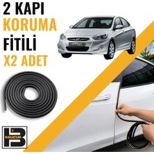 B&M Kauçuk Hyundai Accent (2012-2018) Kapı Koruma Fitili-Iki KAPI-SIYAH-BM0962
