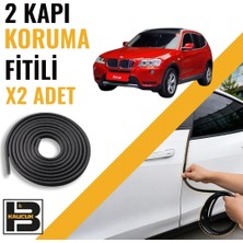B&M Kauçuk Bmw X3 E83 (2003-2010) Kapı Koruma Fitili-Iki KAPI-SIYAH-BM1068