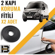 B&M Kauçuk Renault Master Panelvan (2015-2017) Kapı Koruma Fitili-Iki KAPI-SIYAH-BM1092
