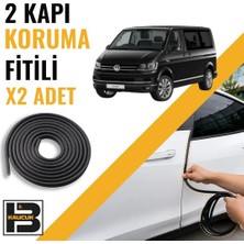 B&M Kauçuk Volkwagen Caravelle T6 Kapı Koruma Fitili-Iki KAPI-SIYAH-BM1123