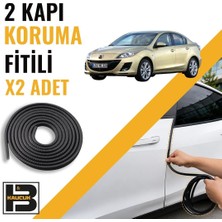 B&M Kauçuk Mazda 3 Sedan (2009-2012) Kapı Koruma Fitili-Iki KAPI-SIYAH-BM1189