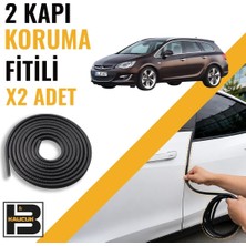 B&M Kauçuk Opel Astra J Station Wagon Kapı Koruma Fitili-Iki KAPI-SIYAH-BM1210