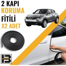 B&M Kauçuk Nissan Juke (2010-2019) Kapı Koruma Fitili-Iki KAPI-SIYAH-BM1050