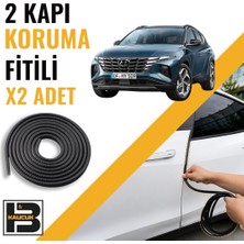 B&M Kauçuk Hyundai Tucson (2021-2025) Kapı Koruma Fitili-Iki KAPI-SIYAH-BM0972