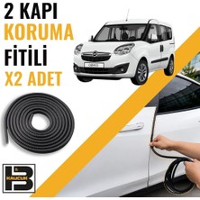 B&M Kauçuk Opel Combo D (2012-2017) Kapı Koruma Fitili-Iki KAPI-SIYAH-BM1205