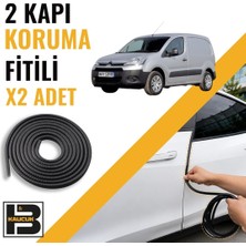 B&M Kauçuk Citroen Berlingo Panelvan (2008-2018) Kapı Koruma Fitili-Iki KAPI-SIYAH-BM1158