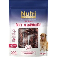 Nutri Feline Nutri Sığır Eti Sarılı Tahılsız Büyük Boy Kemik Köpek Ödülü 120 gr