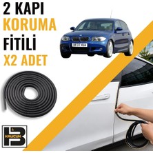 B&M Kauçuk Bmw 1 Serisi E87 (2004-2011) Kapı Koruma Fitili-Iki KAPI-SIYAH-BM1063
