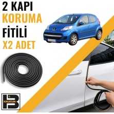 B&M Kauçuk Peugeot 107 Kapı Koruma Fitili-Iki KAPI-SIYAH-BM1222