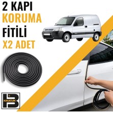 B&M Kauçuk Citroen Berlingo Panelvan (1996-2007) Kapı Koruma Fitili-Iki KAPI-SIYAH-BM1156