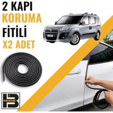 B&M Kauçuk Fiat Doblo (2010-2015) Kapı Koruma Fitili-Iki KAPI-SIYAH-BM1173