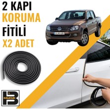 B&M Kauçuk Volkwagen Amarok (2010-2016) Kapı Koruma Fitili-Iki KAPI-SIYAH-BM1116