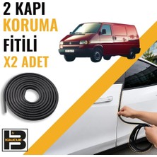 B&M Kauçuk Volkwagen Transporter Panelvan T4 Kapı Koruma Fitili-Iki KAPI-SIYAH-BM1125