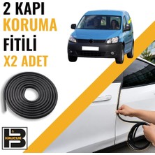 B&M Kauçuk Volkwagen Caddy Panelvan (2003-2015) Kapı Koruma Fitili-Iki KAPI-SIYAH-BM1120