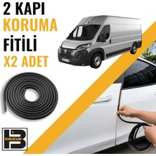 B&M Kauçuk Peugeot Boxer Panelvan (2015-2025) Kapı Koruma Fitili-Iki KAPI-SIYAH-BM1150