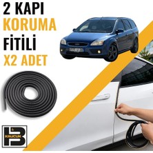 B&M Kauçuk Ford Focus Station Wagon (2.nesil) Kapı Koruma Fitili-Iki KAPI-SIYAH-BM0950