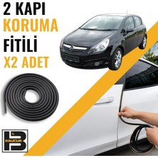 B&M Kauçuk Opel Corsa D Kapı Koruma Fitili-Iki KAPI-SIYAH-BM1200