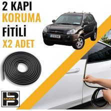 B&M Kauçuk Hyundai Tucson (2004-2009) Kapı Koruma Fitili-Iki KAPI-SIYAH-BM0970
