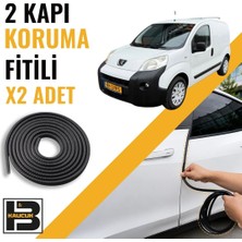 B&M Kauçuk Peugeot Bipper Panelvan Kapı Koruma Fitili-Iki KAPI-SIYAH-BM1146