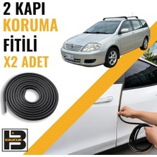 B&M Kauçuk Toyota Corolla Station Wagon (2000-2006) Kapı Koruma Fitili-Iki KAPI-SIYAH-BM1011