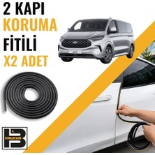 B&M Kauçuk Ford Transit Custom (2023-2025) Kapı Koruma Fitili-Iki KAPI-SIYAH-BM1111