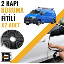 B&M Kauçuk Volkwagen Transporter Panelvan T6 Kapı Koruma Fitili-Iki KAPI-SIYAH-BM1129