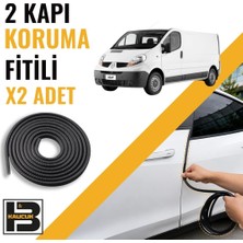 B&M Kauçuk Renault Trafic Panelvan (2012-2015) Kapı Koruma Fitili-Iki KAPI-SIYAH-BM1090