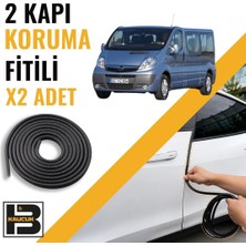 B&M Kauçuk Opel Vivaro (2003-2013) Kapı Koruma Fitili-Iki KAPI-SIYAH-BM1135
