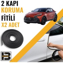 B&M Kauçuk Toyota C-Hr (2020-2025) Kapı Koruma Fitili-Iki KAPI-SIYAH-BM1020