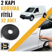 B&M Kauçuk Ford Connect Panelvan (2002-2013) Kapı Koruma Fitili-Iki KAPI-SIYAH-BM1104