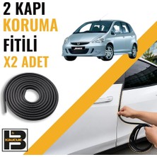B&M Kauçuk Honda Jazz (2001-2007) Kapı Koruma Fitili-Iki KAPI-SIYAH-BM0982