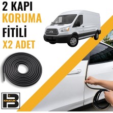 B&M Kauçuk Ford Transit Panelvan (2015-2019) Kapı Koruma Fitili-Iki KAPI-SIYAH-BM1100