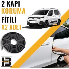 B&M Kauçuk Citroen Berlingo (2019-2025) Kapı Koruma Fitili-Iki KAPI-SIYAH-BM1159