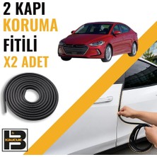 B&M Kauçuk Hyundai Elantra (2016-2020) Kapı Koruma Fitili-Iki KAPI-SIYAH-BM0964