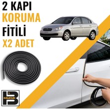 B&M Kauçuk Hyundai Accent (2006-2012) Kapı Koruma Fitili-Iki KAPI-SIYAH-BM0961