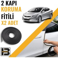 B&M Kauçuk Hyundai Elantra (2010-2015) Kapı Koruma Fitili-Iki KAPI-SIYAH-BM0963