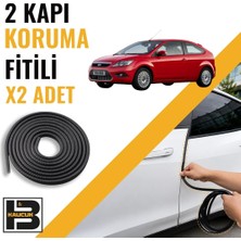 B&M Kauçuk Ford Focus Hatchback Tek Kapı (2.nesil) Kapı Koruma Fitili-Iki KAPI-SIYAH-BM0952